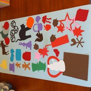 Vtg CM Die Cut Paper Shapes Holidays Seasons Celebration Creative Memories Lot